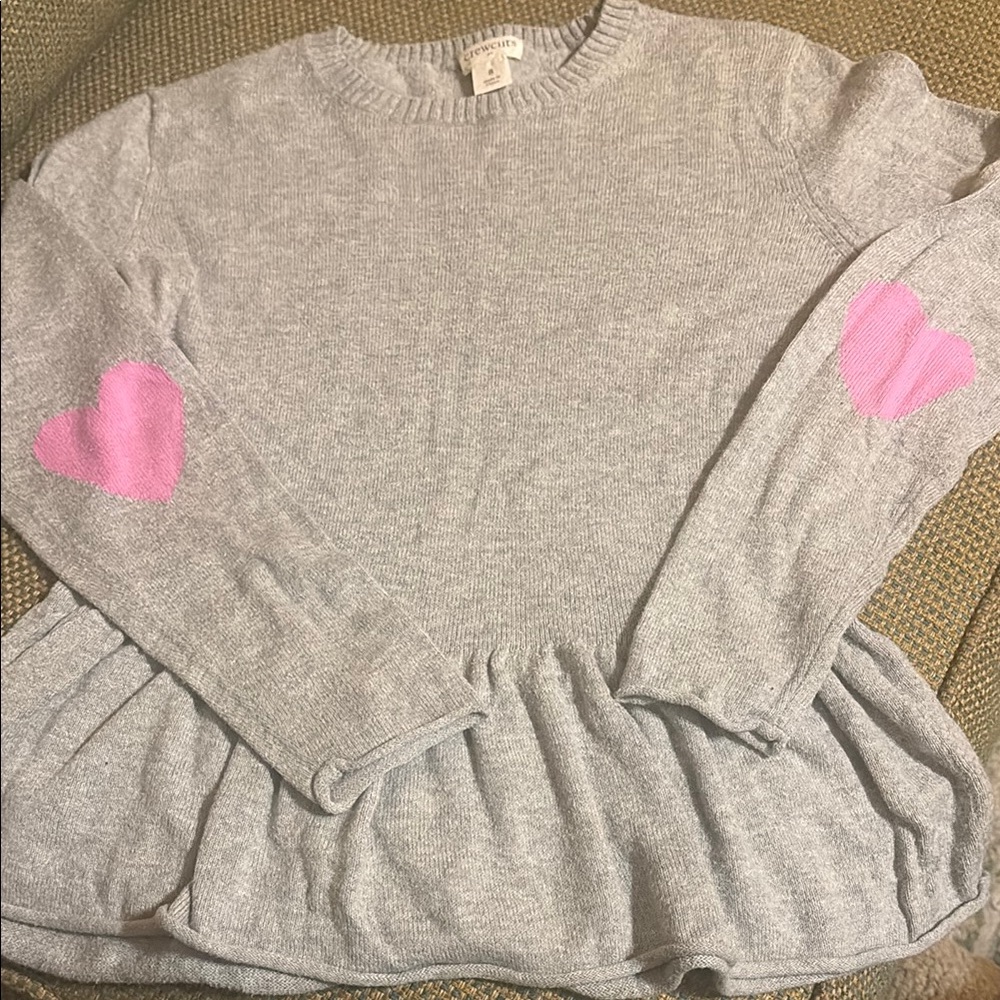 Darling crewcuts peplum sweater girls’ size 8 EUC cotton